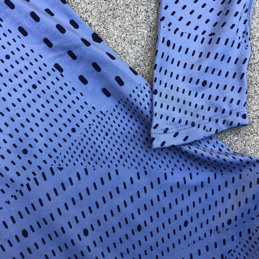 UNDER ARMOUR Fitted Shirt Women's LARGE Geometric Long Sleeve Moisture Wicking - Picture 5 of 10